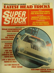 BACK ISSUE SUPER STOCK & DRAG ILLUSTRATED JANUARY 1976, FALL, SUPER NATS, BURKHA - Picture 1 of 12