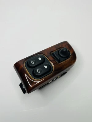 1997-2006 Jaguar X100 XK8 XKR OEM Left Driver Window Master Switch + Wood Bezel - Image 1 of 4