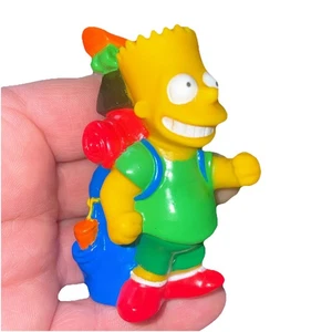 Vintage 1990 Simpsons PVC Figure "Camping" Bart Simpson - Picture 1 of 5