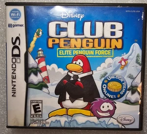 Club Penguin Elite Force Disney Nintendo DS Case & Manual Only (Missing Game) - Picture 1 of 3