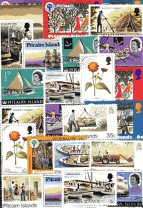 PITCAIRN Sammlungen von 10 bis 200 verschiedenen Marken postfrisch und gestempelt - Bild 1 von 6
