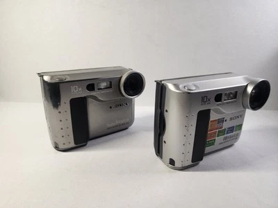 Lot of 2 VTG Sony Mavica MVC-FD75 (Working) & MVC-FD71 For Parts Digital Camera  - Image 1 of 4