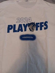 Minnesota Timberwolves Basketball T-shirt NBA XL 2024 Playoffs Fruit Of The Loom - Picture 1 of 5