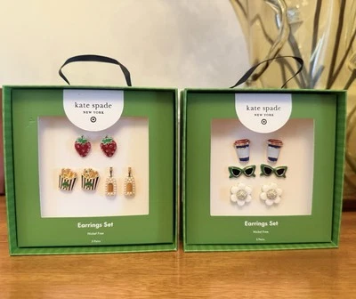 Pendientes Kate Spade x Target Stud Novedad Vacaciones - Juego de 2 💕 Foto 1 de 3