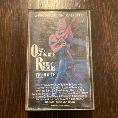 Tribute by Ozzy Osbourne / Randy Rhoads (Cassette Tape 1987 CBS) Tested  - Image 1 of 3