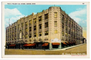 POSTCARD The A Polsky Co Store Akron Ohio Old Vintage 0501 - Picture 1 of 2