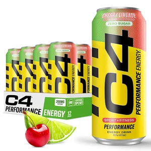 C4 Original Zuckerfreier Energy Drink 16Oz (12er Pack) | Kirschlimeade | Pre Wor - Bild 1 von 12