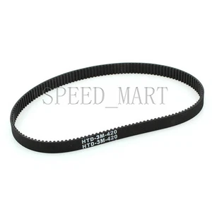 420-3M HTD Timing Belt 140 Teeth Cogged Rubber Geared Closed Loop 10mm Wide - Picture 1 of 2