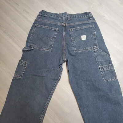 VTG Faded Glory Carpenter Jeans Men's 32x32 Y2K Wide Leg Heavy Denim Work Etc - Image 1 of 4