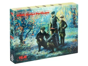 Partisanos soviéticos escala 1/35, Segunda Guerra Mundial 1939 - 1945 4 figuras modelo plástico ICM 35631 - Imagen 1 de 8