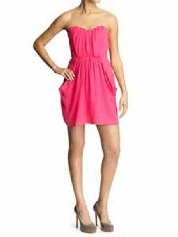 VESTIDO DE FIESTA CORSÉ DRAPEADO SEDA VINCENT TWELFTH STREET BY CYNTHIA $140.00 NUEVO CON ETIQUETAS 8 Foto 1 de 1