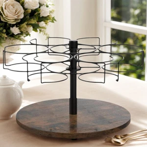 For 40 Oz Tumbler Countertop Cup Holder Rotatable Storage Rack w Non-Slip Pad US - Picture 1 of 9