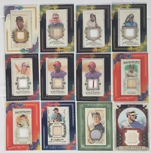 LOTE DE 12 CARTAS TOPPS AG ALLEN GINTER JUEGO CAMISETA USADA BATE RELIQUIA MLB CORTE DE BÉISBOL - Imagen 1 de 1