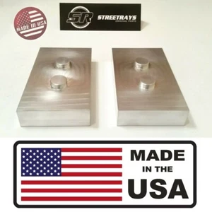 [SR] Ford F-150 04-24 Billet 1" Rear Lift Leveling Block Pair fits 2WD & 4WD - Picture 1 of 4