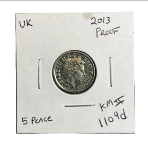 2013 GREAT BRITAIN UK 5 PENCE Proof Coin KM#1109d - Picture 1 of 2