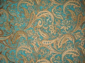 Chenille Upholstery Marina Paisley Drapery fabric by the yard 54" Wide - Picture 1 of 1