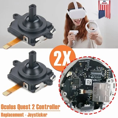 2X 3D Rocker Analog Joystick Thumbstick For Oculus Quest 2 Controller Handle