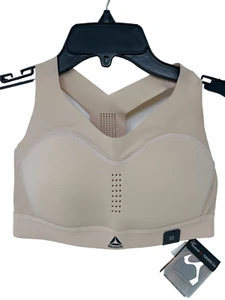 Reebok Women's PureMove Sports Bra, Beige-X-Small - Picture 1 of 2