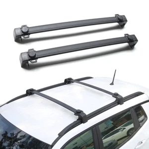Roof Rack Cross Bars Luggage Carrier Black Set for Jeep Compass 2017-2020 - Picture 1 of 3