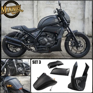 Under Fairing Engine Cover Rear Fender Black For HONDA REBEL CMX 1100 2020-2024 - Picture 1 of 12