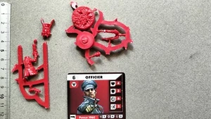 OFFICIER NR4 MINIATURE+CARTE FRANCAISE /WEIRD WW2/WOLFENSTEIN M297 - Imagen 1 de 1