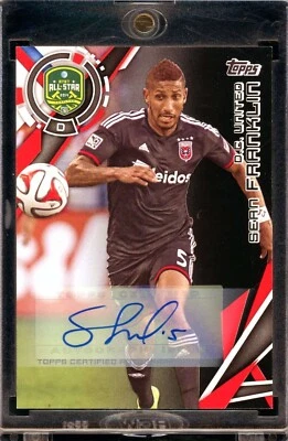 2015 Topps MLS Sean Franklin D.C. United All-Star Game Auto Black /10 Mag Case! - Image 1 of 2