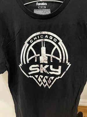 Chicago Sky T-Shirt Adult S Fanatics Brand Black Shirt WNBA Brand New - Image 1 of 3