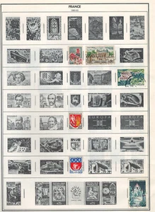 FRANCE 1963-1966 Very Fine Used Stamps Hinged on list: 2 Sides - Picture 1 of 2
