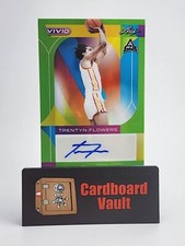 2023 Leaf Vivid Trentyn Flowers Autograph #BA-TF1 Green 13/15