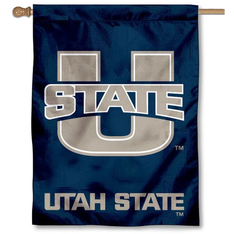 Utah State Aggies House Flag Cover