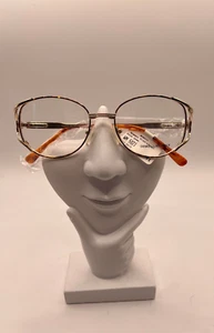 WM 5021 AM Bernstein Braun Eckig Vollrand Brille Brillengestell 50-18-135 - Bild 1 von 7