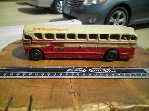 Vintage Realistic 1940s ACF Brill IC41 Trailways Cast Aluminum Toy Bus 9" - Picture 1 of 7