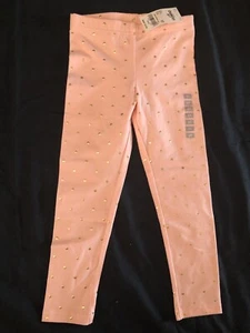 Girl’s Oshkosh Pink Gold Dot Leggings 5T - Picture 1 of 1