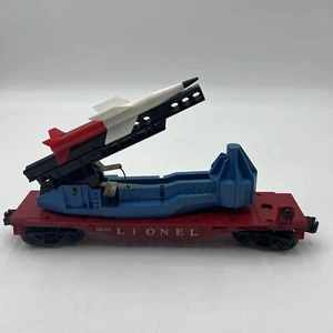 LIONEL POSTWAR O GAUGE MISSILE LAUNCHING FLATCAR #6650 WITH MISSILE - **READ** - Picture 1 of 24