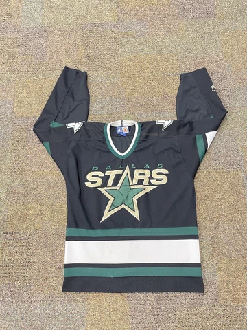 Vintage 90s Starter NHL Dallas Stars Men’s Size L Embroidered Hockey Jersey Cover