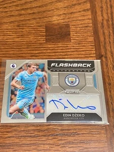 2019-20 Panini Prizm Premier League Edin Dzeko Flashback Auto Manchester City - Bild 1 von 2