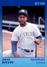 1989 Waterloo Diamonds Star #9 Dave Gavin Chicago Illinois IL Baseball Card