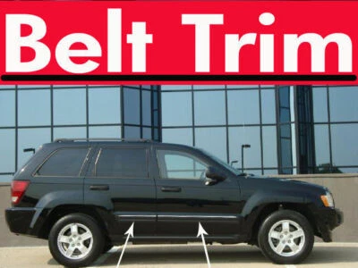 For Jeep GRAND CHEROKEE Chrome Body Side Molding Trim Kit 2005-2008 2009 2010 - Image 1 of 4