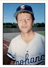 1986 Spokane Indians Cramer #170 Terry McDevitt Charleston Illinois IL Card