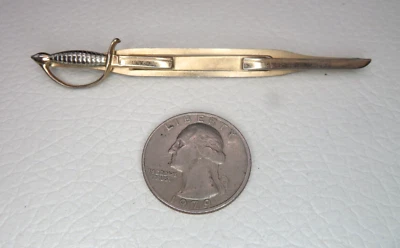 Accesorio para corbata soporte corbata vintage Swank Sword Tie Bar Mid Century Foto 1 de 4