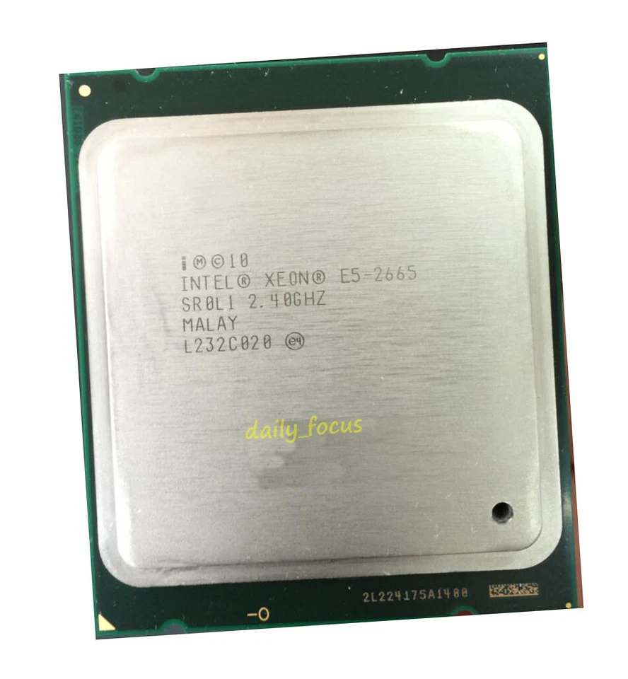 Intel Xeon E5-2665 2.4 GHz LGA2011 8 cores 16 threads SR0L1 CPU Processor 20 MB - Image 1 of 4
