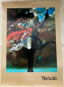 Beksinski art poster with printed signature - Picture 1 of 2