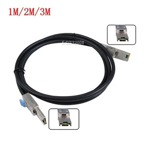 Mini SAS 26P SFF-8088 to SFF-8088 SAS 26P Data Raid Hard Disk Cable 6Gp/s 1/2/3M - Picture 1 of 18
