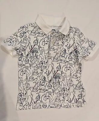 Polo Gap Kids Star Wars Off-white Piqué TALLA XS 4-5  Foto 1 de 4