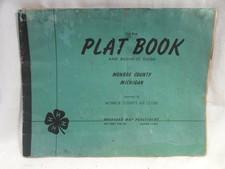 Monroe County Mi Mich Michigan Plat Book- 1955