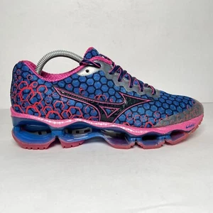 Mizuno Wave Prophecy 3 Sneakers Womens Size 7 Blue Pink Lace Up Running Shoes - Picture 1 of 10