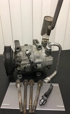 97-01 Nissan Maxima Infiniti I30 A/C AC Air Compressor 926002Y001 Includes Lines - Изображение 1 из 4