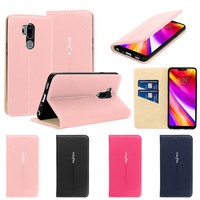 For LG G7 ThinQ / LG G7 Leather Wallet Credit Card Holder Flip Stand Case Cover