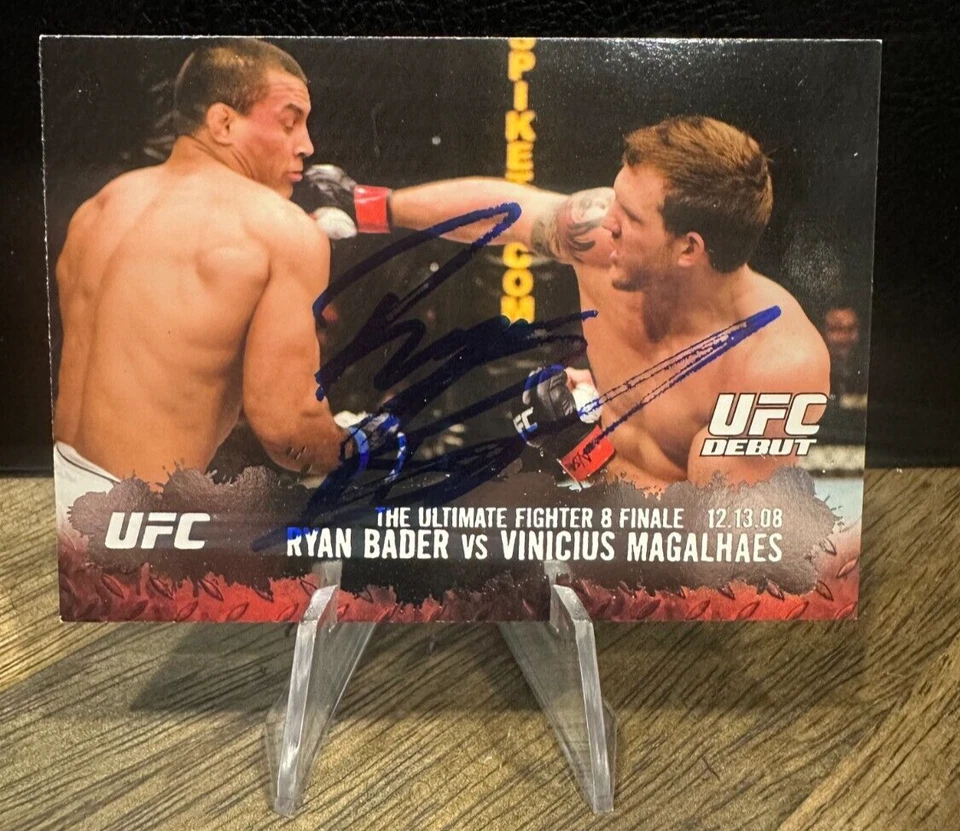 Ryan Bader Signed 2009 Topps Round 2 UFC Card in person Auto - Image 1 of 1