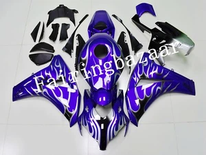 Fit for CBR1000RR 2008-2011 Blue Silver Flame ABS Injection Bodywork Fairing Kit - Picture 1 of 7